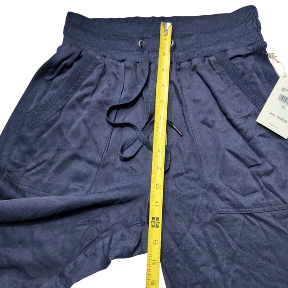New Splendid Collection XS Lounge Pants Navy Luxe Travel Joggers Quiet Luxury - Picture 7 of 14